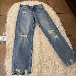 Mother Superior The Tomcat The Confession Distressed High Rise Jeans
